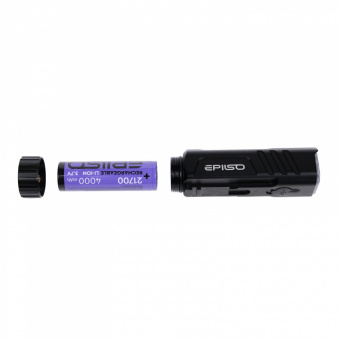 Фонарь EPILSO EPF-500 (карманный, Luminus SST40, 10W, 1x4000mAh, 5В (USB), металл, аккум. 21700)  (1/40)
