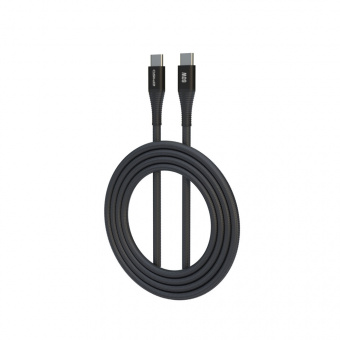 Кабель EPILSO EPD-C1030, USB-С вилка - USB-C вилка,  1.5 м, 60Вт, чёрный (1/100)