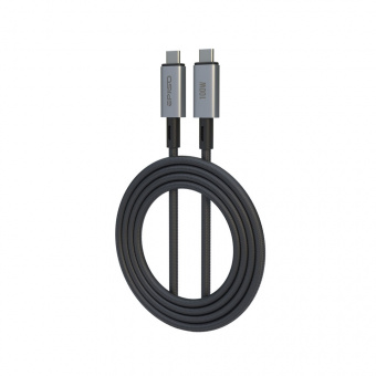 Кабель EPILSO EPD-C1025, USB-С вилка - USB-C вилка,  1 м, 100Вт, чёрный (1/100)