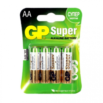 Элементы питания GP LR6/15A 4BL Super (40/320)