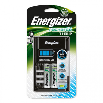 Зарядное устройство  Energizer Energizer 1HR Charger + 2AA 2300 mAh (1/10)