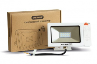 Прожектор LED VIDEX Slim Sensor 10W 5000K 220V White (1/40)
