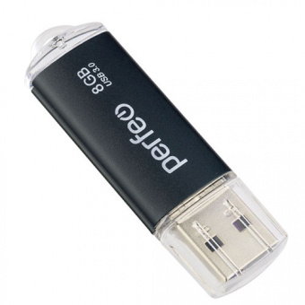 USB3.0 флеш-накопитель PERFEO 8GB C14 Black metal series (1/10)