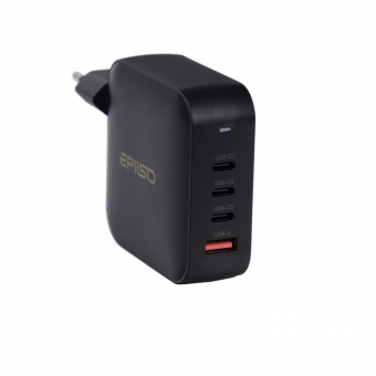 Зарядное устройство USB EPILSO EPD-PA235 165Вт GaN (USB-C x3, USB-A) чёрный (1/40)