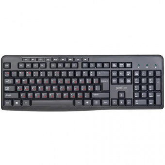 Клавиатура проводная PERFEO PF_A4796 "PUSH", USB, чёрная (1/20)